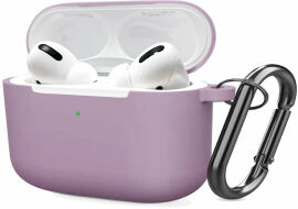 Акция на Чохол для навушників Tpu Case with Belt Lilac for Apple AirPods Pro от Y.UA