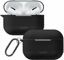 Акция на Чохол для навушників Laut Pod Case with Belt Charcoal Black (L_APP_POD_BK) for Apple AirPods Pro от Y.UA