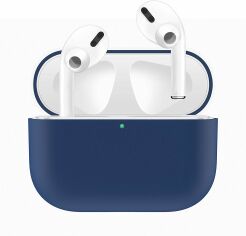 Акція на Чохол для навушників Tpu Case Dark Blue for Apple AirPods Pro від Y.UA