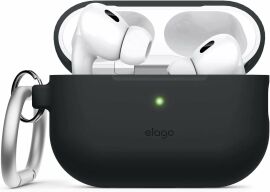 Акція на Чохол для навушників Elago Silicone Hang Case Black (EAPP2SC-HANG-BK) для Apple AirPods Pro 2 від Y.UA