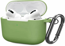 Акция на Чохол для навушників Tpu Case with Belt Matcha Green for Apple AirPods Pro от Y.UA
