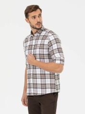 Акція на Сорочка бавовняна чоловіча Pierre Cardin G021GL004-000-1470258 M Коричнева від Rozetka