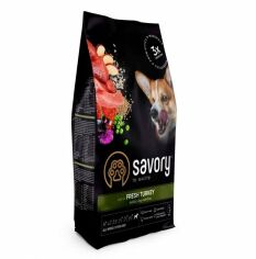 Акція на Сухий корм Savory All Breed Sterilised rich in FreshTurkey з індичкою для стерилізованих собак 3 кг (4820232631508) від Y.UA