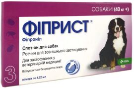 Акція на Краплі на холку Krka Фіпріст спот-он від бліх та кліщів для собак понад 40 кг 3 шт. (778655) від Y.UA