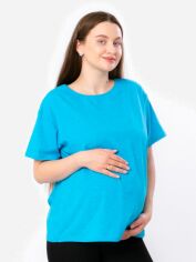 Акция на Футболка для вагітних оверсайз жіноча Носи своє 8355-070 S Бірюзова (p-11550-125837) от Rozetka