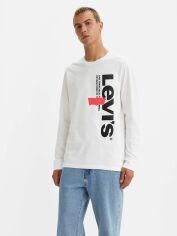Акція на Лонгслів чоловічий Levi's 369970652 XS Білий від Rozetka