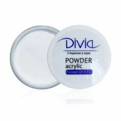 Акція на Акрилова пудра для нігтів Divia Acrylic Powder Fusion UV/LED, 8 г (Di1814) від Eva