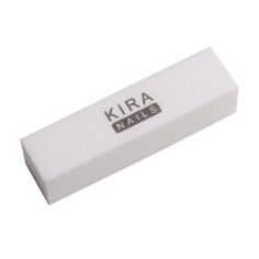 Акція на Баф-шліфувальник для нігтів Kira Nails чотиристоронній, білий, 100/100 грит від Eva