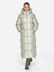 Акция на Куртка зимова довга жіноча Braggart 51525 L (50) Платина от Rozetka
