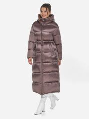 Акция на Куртка зимова довга жіноча Braggart 53140 XS (44) Сепія от Rozetka