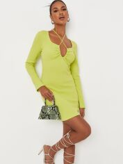 Акція на Сукня-футболка коротка жіноча Missguided WXDD929967 36 Салатове від Rozetka