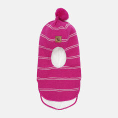 Акция на Дитяча зимова шапка-шолом в'язана з помпоном для дівчинки Lenne Mairom 23580-266 52 см от Rozetka