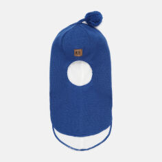 Акция на Дитяча зимова шапка-шолом в'язана з помпоном для хлопчика Lenne Macle 23582-670 48 см от Rozetka