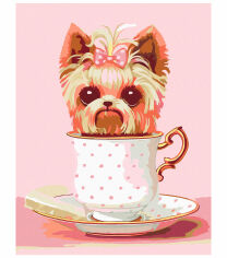 Акція на Картина за номерами Rosa Start Cute Dog in a Cup (N00013800) від Будинок іграшок