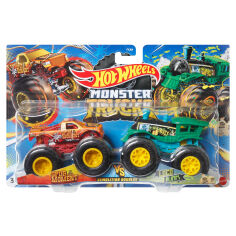 Акция на Набір машинок Hot Wheels Monster Trucks Spur moment vs Loco punk (FYJ64/HLT63) от Будинок іграшок