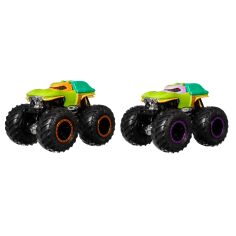 Акция на Набір машинок Hot Wheels Monster Trucks Michelangelo vs Donatello (FYJ64/HNX31) от Будинок іграшок