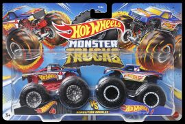 Акция на Набір машинок Hot Wheels Monster Trucks Hot Wheels 4 vs Hot Wheels 1 (FYJ64/HNX29) от Будинок іграшок