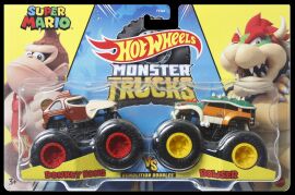 Акція на Набір машинок Hot Wheels Monster Trucks Donkey Kong vs Bowser (FYJ64/HNX23) від Будинок іграшок