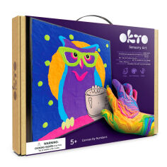 Акція на Набір для творчості OKTO Створення картини повітряною глиною Owl (20003) від Будинок іграшок