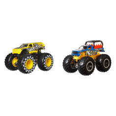 Акция на Ігровий набір Hot Wheels Monster Trucks Haul Y'all vs Taxi (FYJ64/HLT67) от Будинок іграшок