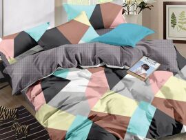 Акція на Комплект постільної білизни Novita Євро 200х210 см 1307-1308 AB Ecotton Бязь від Rozetka