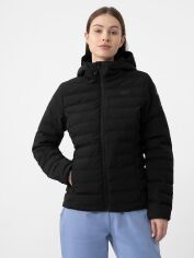 Акція на Куртка демісезонна коротка з капюшоном жіноча 4F Down Jacket F248 4FAW23TDJAF248-20S S Чорна від Rozetka