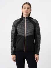 Акция на Куртка демісезонна коротка з капюшоном жіноча 4F Technical Jacket F349 4FAW23TTJAF349-22S L Сіра от Rozetka