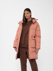 Акція на Пуховик зимовий довгий жіночий 4F Down Jacket F236 4FAW23TDJAF236-64S XS Помаранчевий від Rozetka