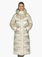 Акция на Куртка зимова довга жіноча Braggart 53570 52 (XL) Кварц от Rozetka