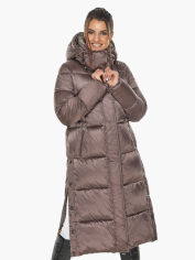 Акция на Куртка зимова довга жіноча Braggart 53570 50 (L) Сепія от Rozetka