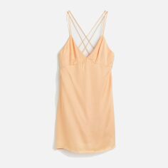 Акція на Сукня коротка літня жіноча H&M 1082272arl M Абрикосова від Rozetka