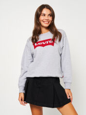 Акция на Світшот жіночий Levi's Graphic Standard Crew 18686-0012 S Сірий з принтом от Rozetka