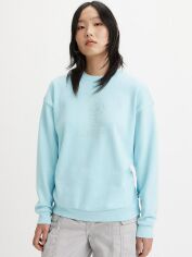 Акція на Світшот жіночий Levi's Graphic Salinas Crew Crew Mushroom Cat A5524-0002 M Блакитний з принтом від Rozetka