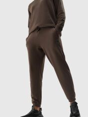 Акція на Спортивні штани чоловічі 4F Trousers Cas M453 4FAW23TTROM453-80S M Коричневі від Rozetka