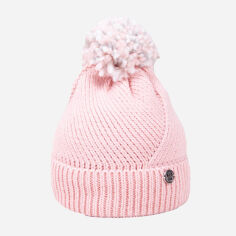 Акция на Дитяча зимова шапка-біні в'язана з помпоном для дівчинки YO! CZZ-0472G-AA20 54-56 см Рожева от Rozetka
