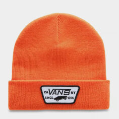 Акція на Шапка Vans Milford Beanie VN000UOUFLM1 One Size Помаранчева від Rozetka
