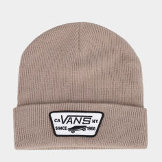 Акція на Шапка Vans Mn Milford Beanie VN000UOUYEH1 One Size Бежева від Rozetka