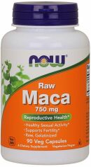 Акція на Now Foods Maca 750 mg Raw Veg Capsules 90 caps від Stylus