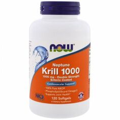 Акція на Now Foods Neptune Krill 1000 1000 mg Масло криля 120 гелевых капсул від Stylus