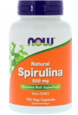 Акція на Now Foods Spirulina 500 mg 120 veg caps Спирулина від Stylus