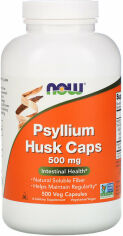 Акция на Now Foods Psyllium Husk Caps, 500 mg, 500 Veg Capsules (NOW-05972) от Stylus