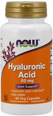 Акція на Now Foods Hyaluronic Acid with Msm Veg Capsules 60 caps від Stylus