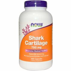 Акція на Now Foods Акулий хрящ, Shark Cartilage, 750 мг, 300 капсул від Stylus