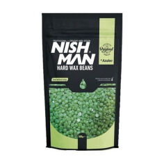 Акція на Віск для депіляції в гранулах Nishman Hard Wax Beans Green, 500 г від Eva