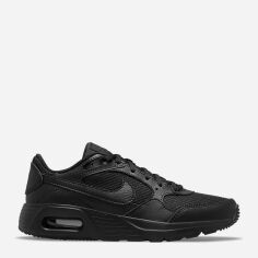 Акція на Підліткові шкіряні кросівки для хлопчика Nike Air Max Sc (Gs) CZ5358-003 39 Black/Black-Black від Rozetka