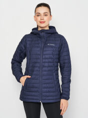 Акция на Куртка демісезонна з капюшоном жіноча Columbia Silver Falls Hooded Jacket 2034841-466 S Темно синя от Rozetka