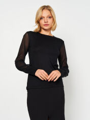 Акція на Блузка жіноча Jadea 4528 XL (50) Чорна від Rozetka