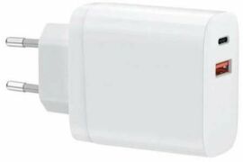 Акція на Wiwu Wall Charger USB+USB-C PD+QC 20W White (RY-U20-A) від Y.UA