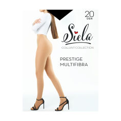 Акція на Колготки жіночі Siela Prestige Multifibra, 20 DEN, Nero, розмір 4 від Eva