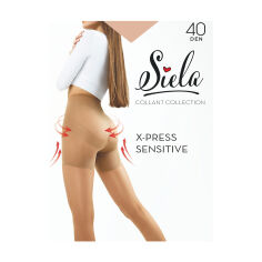 Акція на Колготки жіночі Siela X-Press Sensitive з коригувальними шортиками, 40 DEN, Daino, розмір 3 від Eva